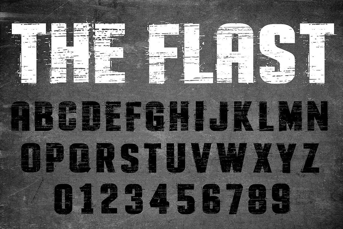 THE FLAST, a Font by CCONCEPTLAB