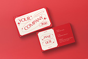 Red Clean Modern Business Card, a Business Card Template by graphicook (Thumbnail 3 of 3)