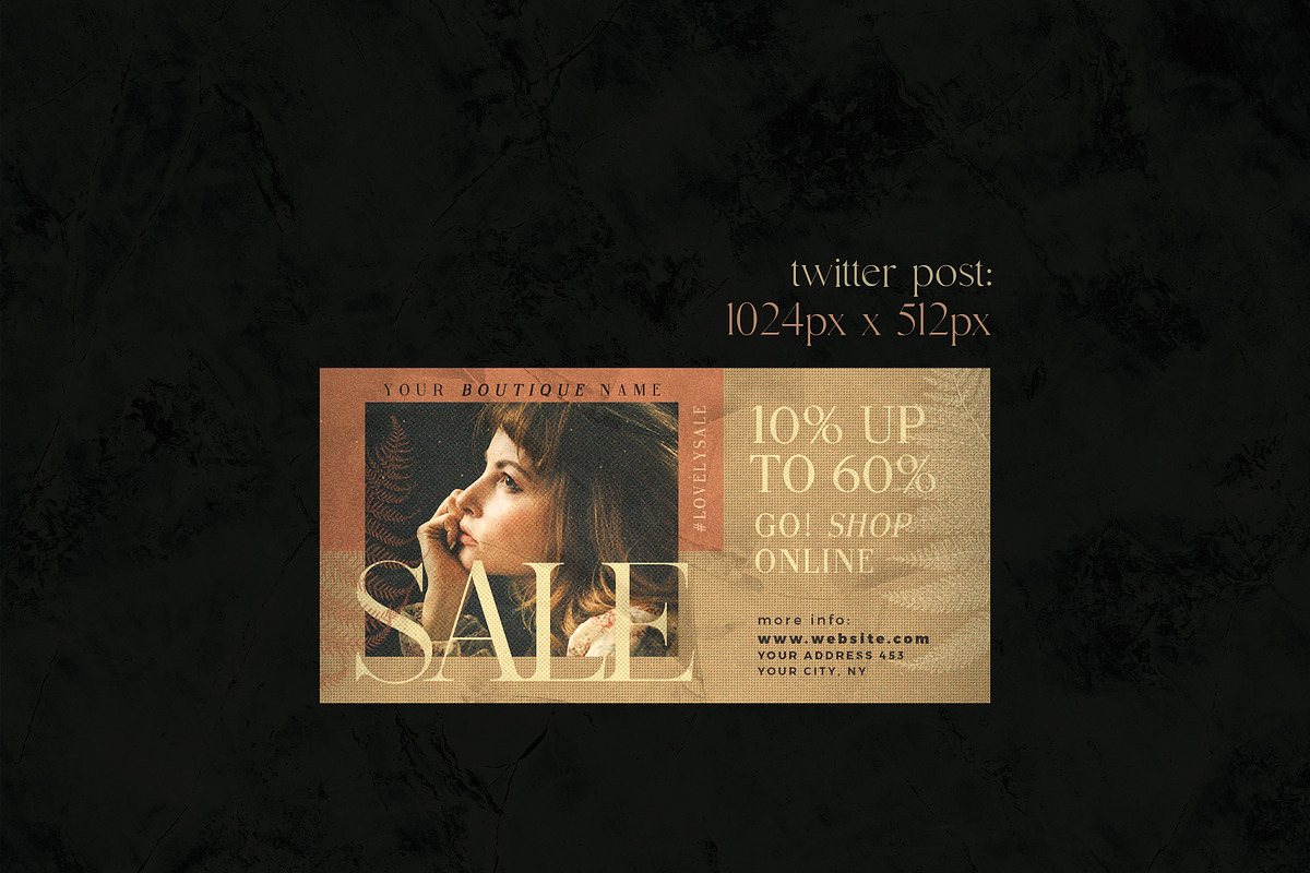 Fashion Sale - Social Media Pack, a Social Media Template by Touringxx Creative Studio (Photo 4 of 6)