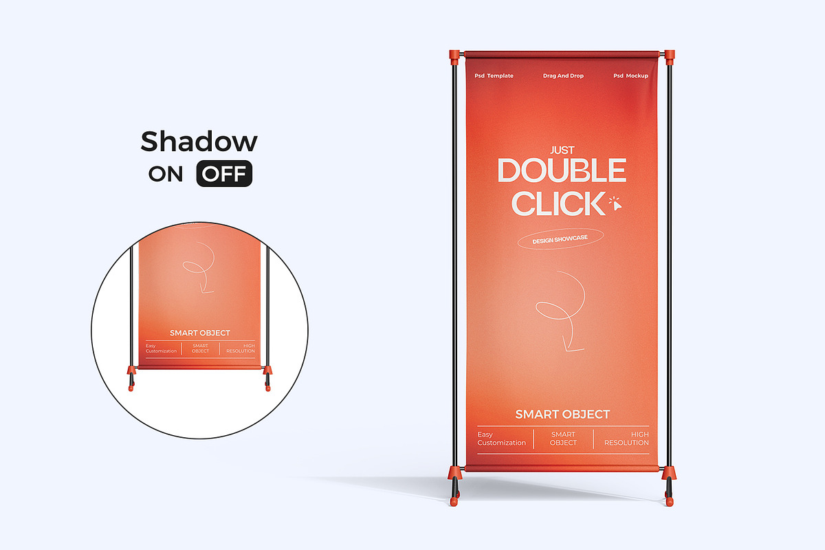Advertising Stand Banner Mockup, an Advertising Mockup by Ram Studio LLC (Photo 2 of 8)