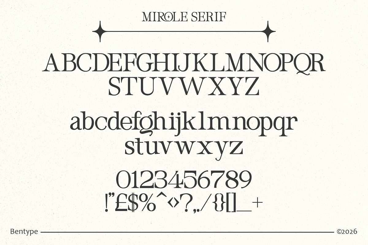 Mirole - Modern Luxury Font, a Serif Font by Bentype Studio (Photo 2 of 7)