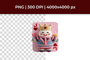 Knitted Valentine Love Clipart Set, a Seasonal Illustration by InkyQueenArt (Thumbnail 2 of 6)
