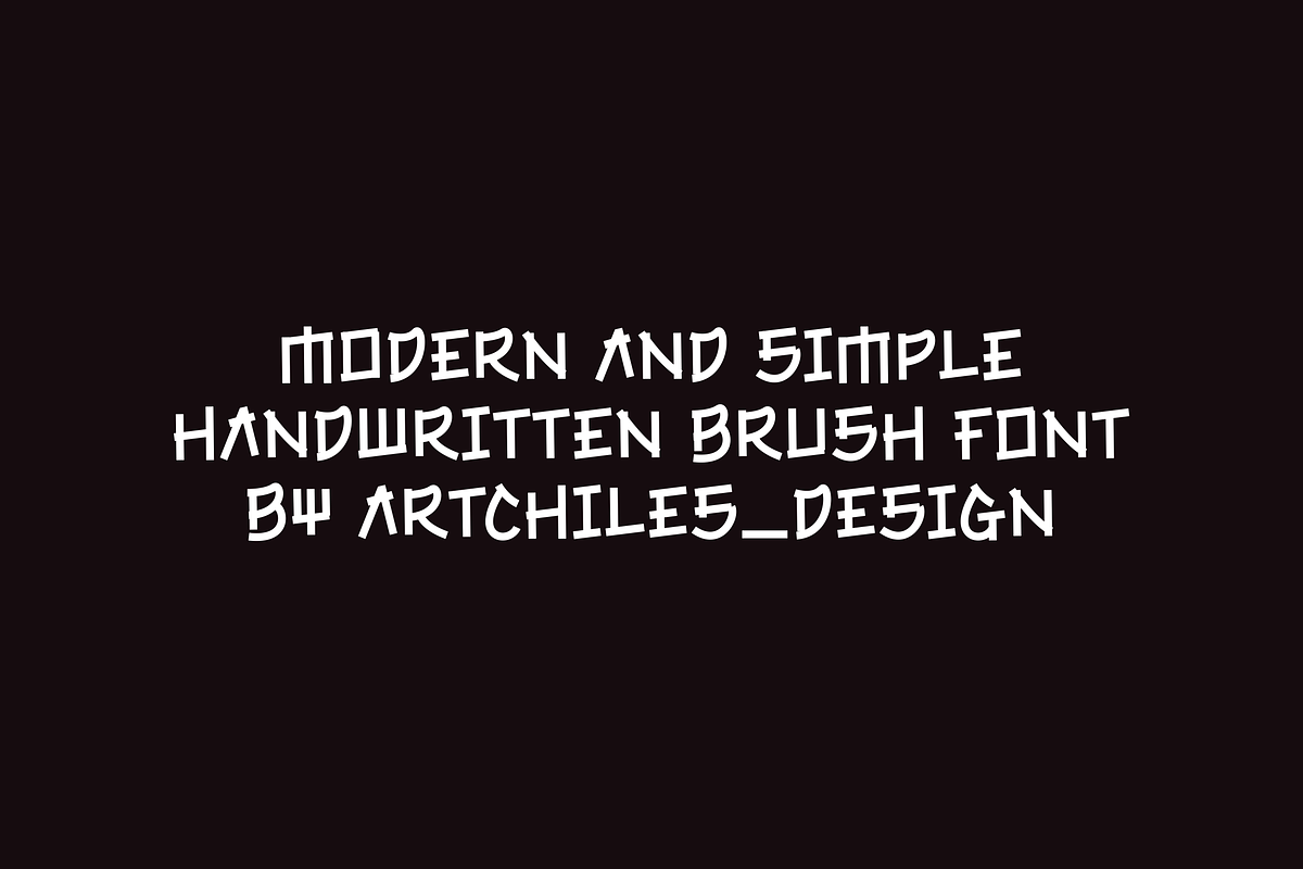 Japan Metrix - Font, a Handwritten Font by artchiles_design (Photo 2 of 5)