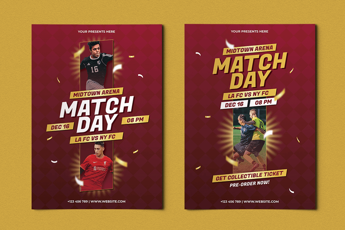 Mattow - Football Match Flyer, a Flyer Template by Attype (Photo 3 of 4)