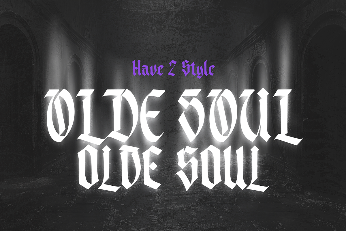 Olde Soul – Blackletter Style, a Blackletter Font by Almarkhatype (Photo 10 of 11)