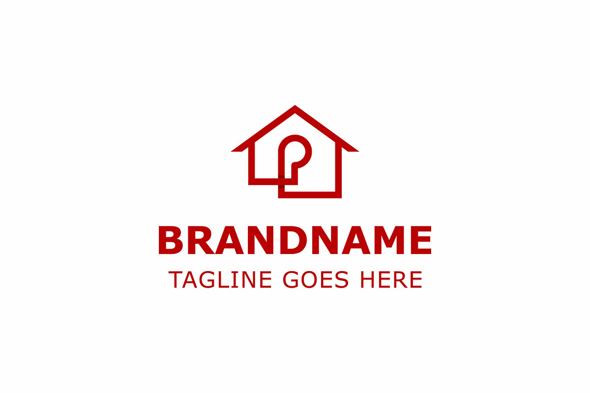 Letter P Home Modern Logo, a Branding & Logo Template by Pray Art Design Studio (Photo 1 of 2)