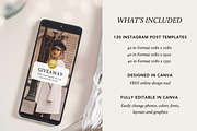 Gold Instagram Post Pack Canva, a Social Media Template by DeeBeeDesign (Thumbnail 3 of 9)