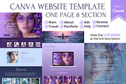 Canva Website template for Blogging, a Landing Page Template by Lenka_X (Thumbnail 2 of 2)