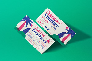 Colorful Risograph Summer Voucher