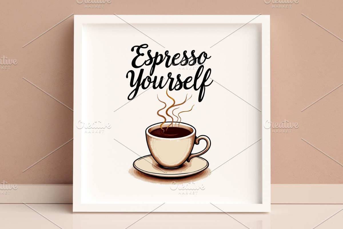Espresso Yourself – Fun Coffee #1, an Illustration by Awieee1 (Photo 4 of 4)