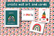 Merry and Bright clipart set, an Illustration by Poppymoondesign (Thumbnail 2 of 3)