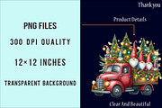 Christmas Gnome and truck clipart, an Illustration by SinaCreation (Thumbnail 6 of 7)