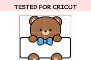 Cute Bear Car SVG | Kawaii Teddy Bea, an Illustration by TheHitShop (Thumbnail 5 of 7)