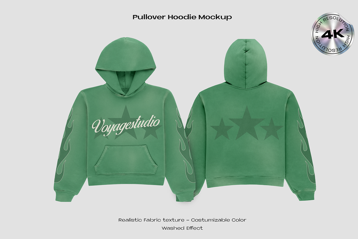 PULLOVER HOODIE MOCKUP, a Hoody Mockup by Voyage Studio (Photo 3 of 4)