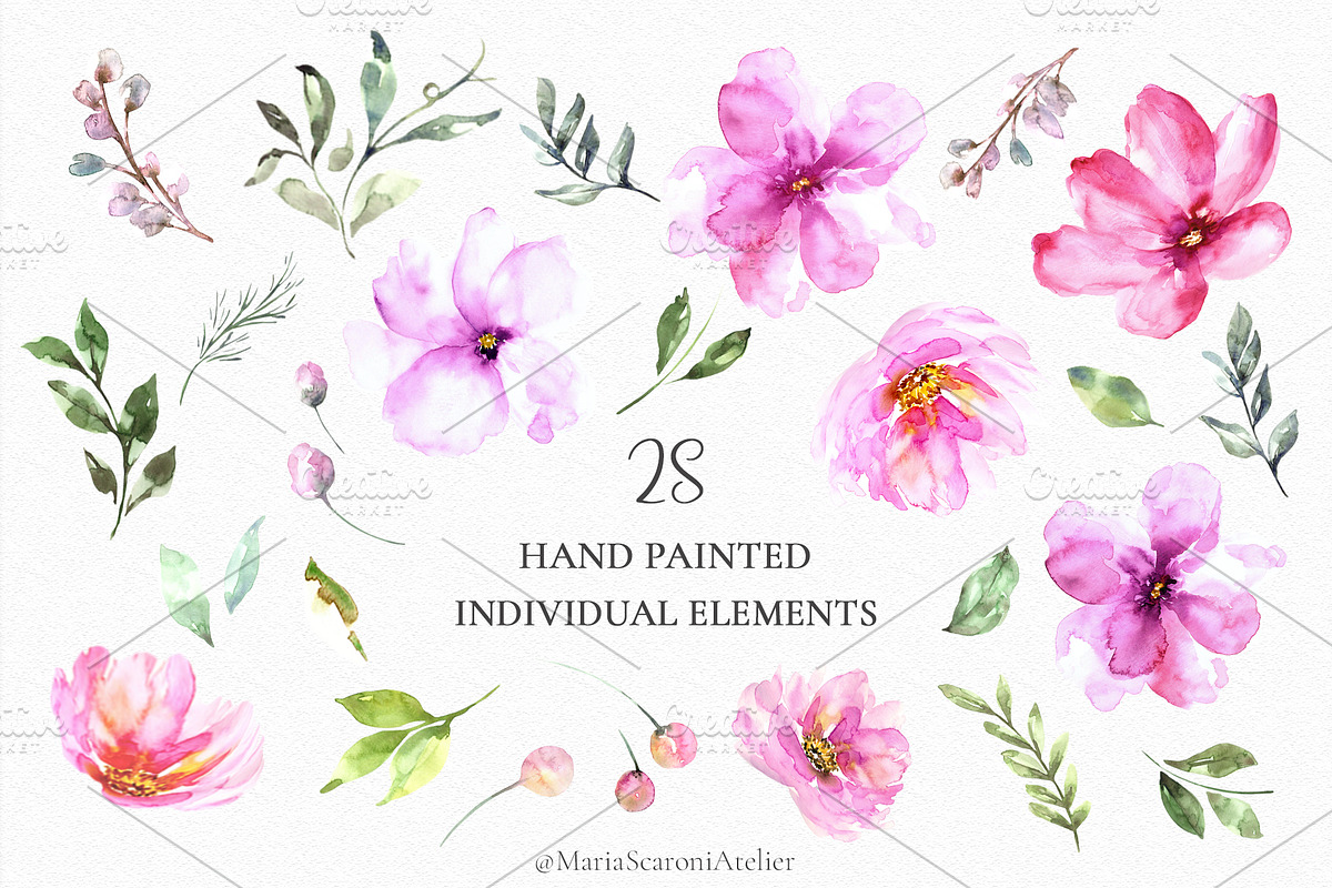 Romantic Flowers, an Illustration by MariaScaroniAtelier (Photo 4 of 6)