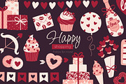 Valentines Clipart, Cards & Patterns, an Object Graphic by Panna Limon Store (Thumbnail 8 of 8)