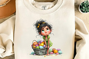 Whimsical Summer Girl Clipart, an Illustration by Dream Creation (Thumbnail 6 of 7)