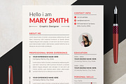 UX/UI Designer Resume Template, a Resume Template by ResumeInventor (Thumbnail 1 of 5)
