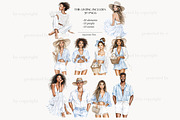 Coastal Girls Clipart | Beach Ocean, a Person Illustration by GlamArtZhanna (Thumbnail 4 of 8)
