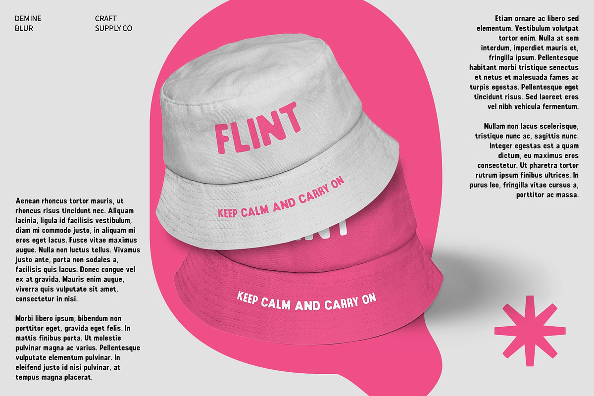 Demine Blur, a Sans Serif Font by Craft Supply Co. (Photo 6 of 8)