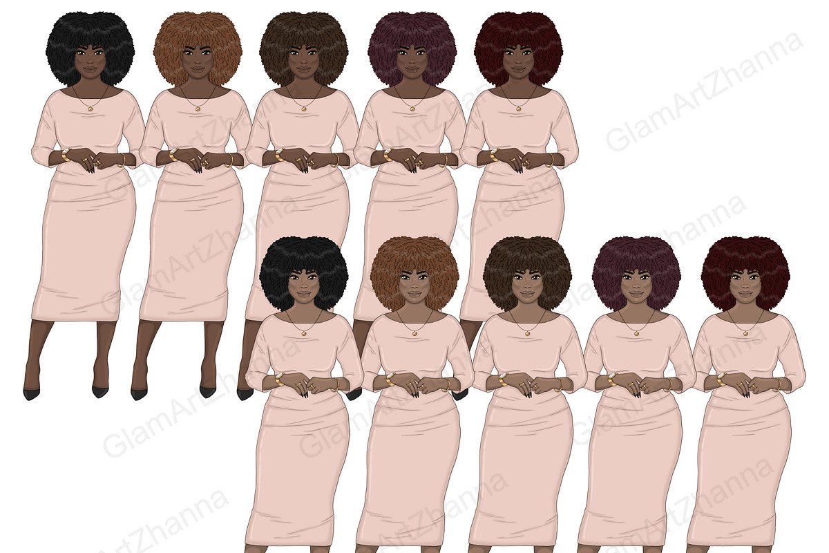Business Women Clipart, a Person Illustration by GlamArtZhanna (Photo 6 of 7)