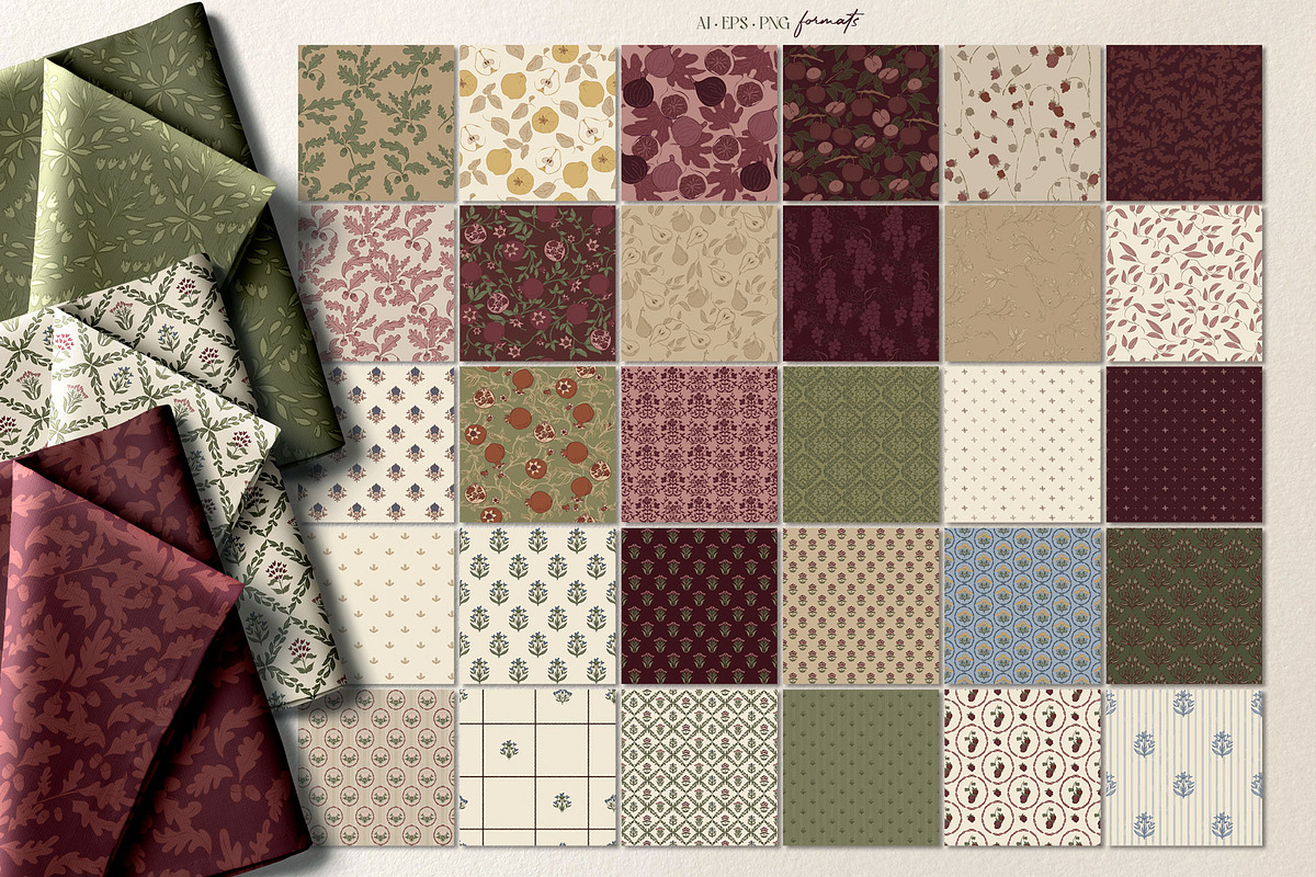 Heirloom Harvest Patterns & Frames, a Pattern Graphic by Mio Buono (Photo 11 of 15)