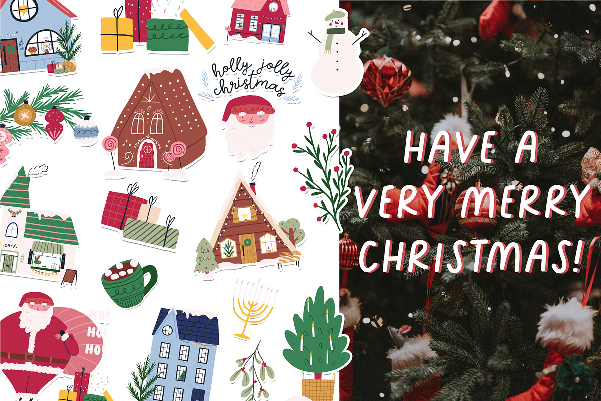 Winter city creator - vector + Canva, a Seasonal Illustration by Valerie (Photo 8 of 16)