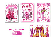 Cowgirl wild west graphic, a Person Illustration by Yelloo Fish (Thumbnail 7 of 29)
