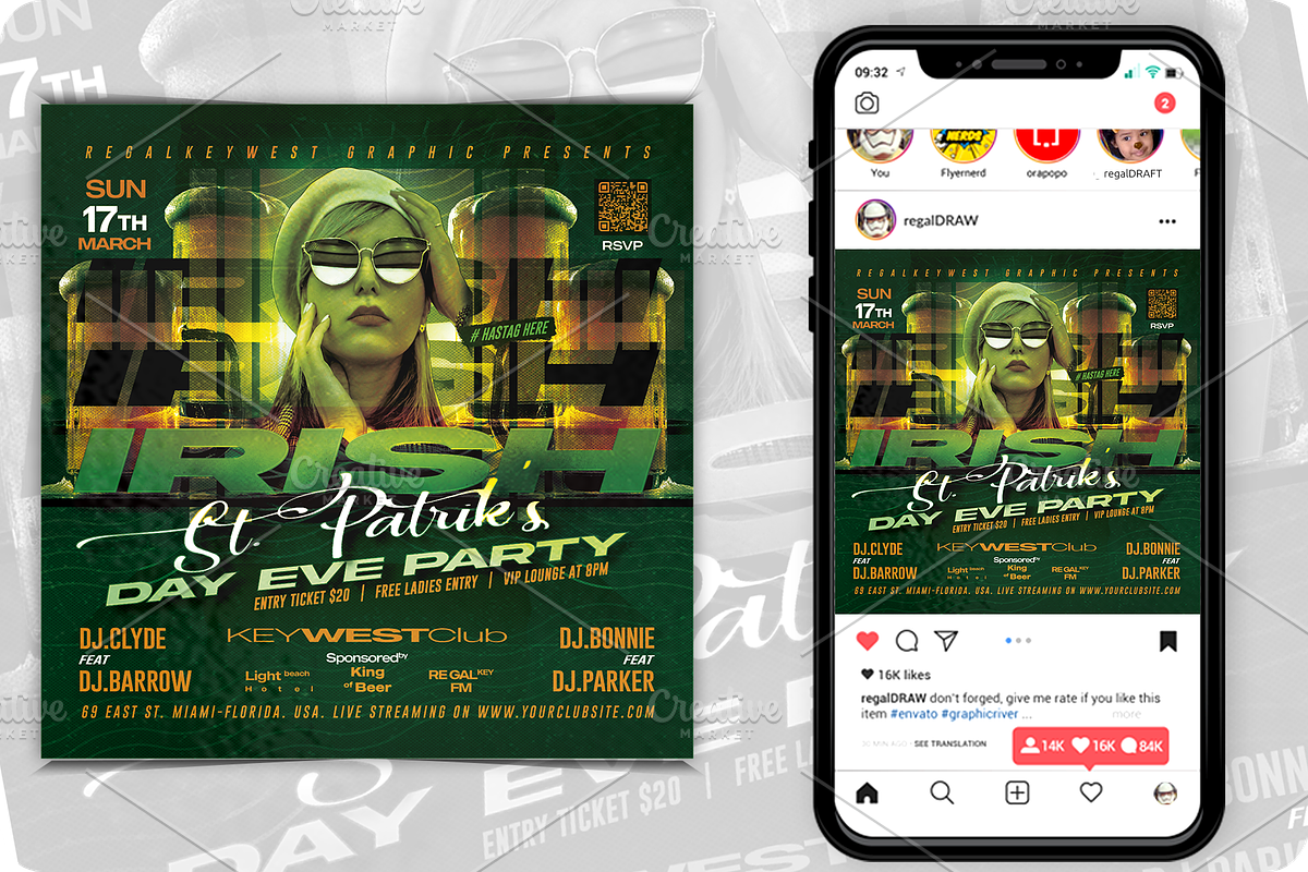 St. Patrick's Flyer, a Flyer Template by regalDRAW (Photo 1 of 2)