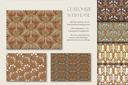 Art Nouveau Seamless Patterns Set, a Pattern Graphic by Elen-Lane (Thumbnail 3 of 6)