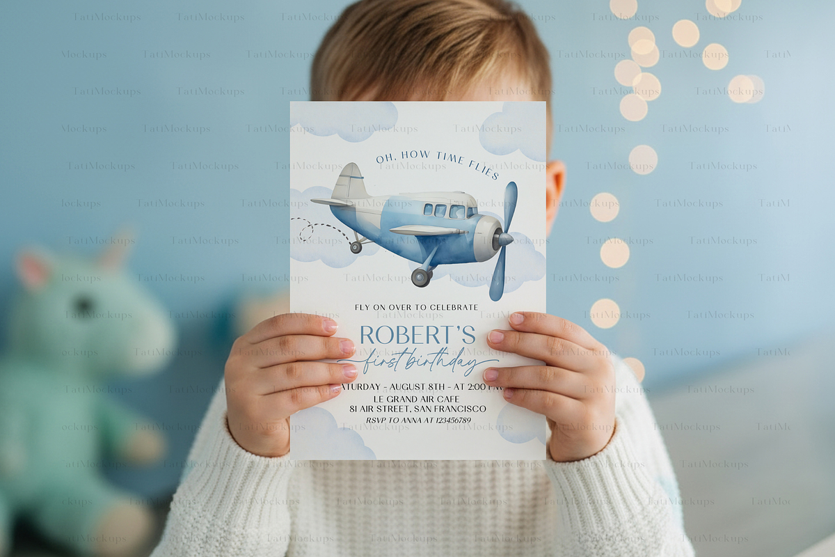 Kids Invitation Mockup, a Product Mockup by TatiMockup (Photo 3 of 4)