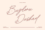 CS Baylora Dashed, a Script Font by Craft Supply Co. (Thumbnail 1 of 8)