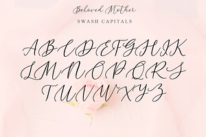 Beloved Mother Calligraphy Font