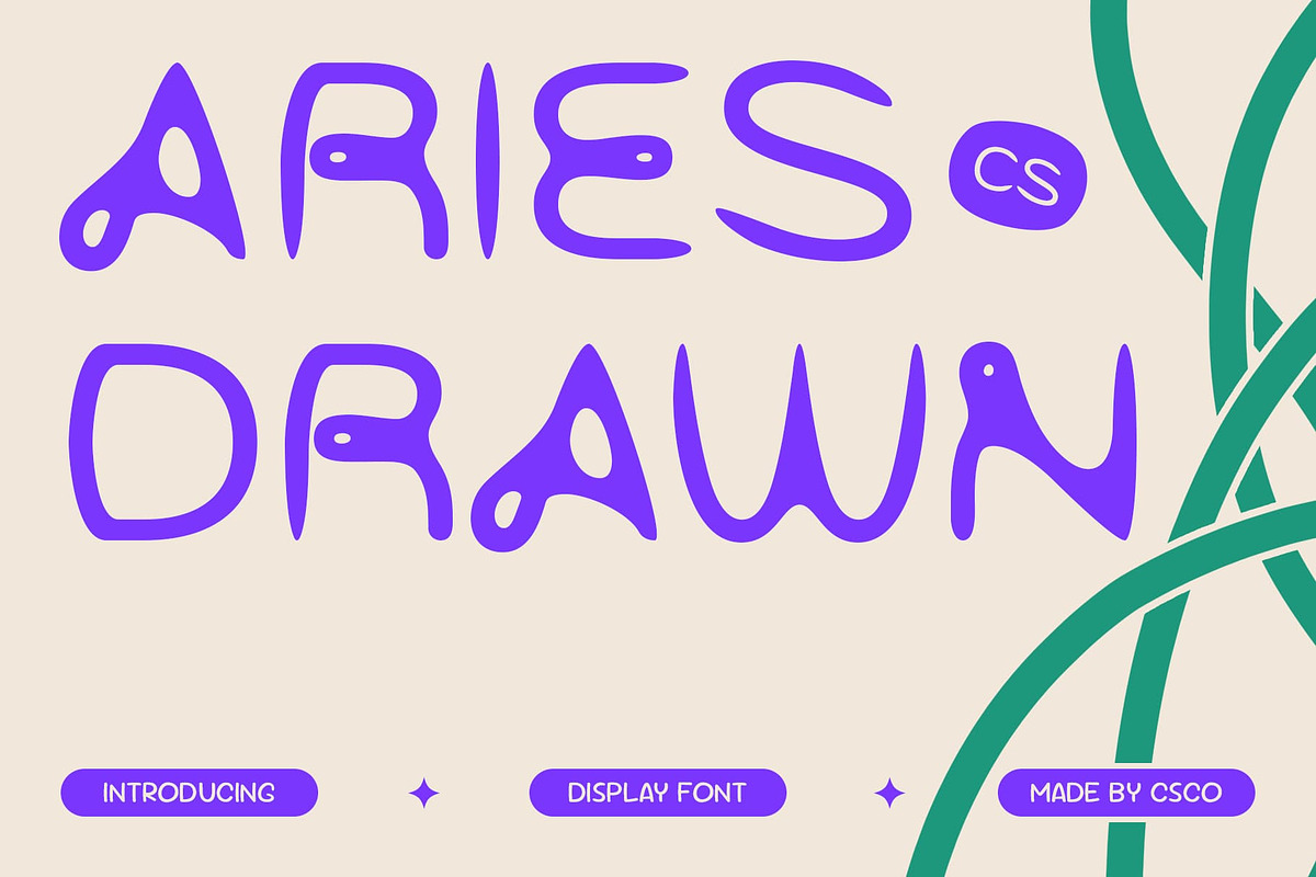 CS Aries Drawn, a Sans Serif Font by Craft Supply Co. (Photo 1 of 8)