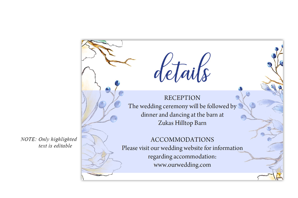 Romantic Peony Forest Wedding Invite, a Stationery Template by DreamsClipArt (Photo 2 of 7)