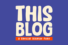 This Blog - Cozy & Display Font