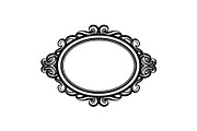 Vintage Oval Frame Vector Bundle, an Illustration by musafir_fashion (Thumbnail 2 of 31)