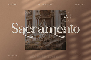 Sacramento Modern Ligature Serif