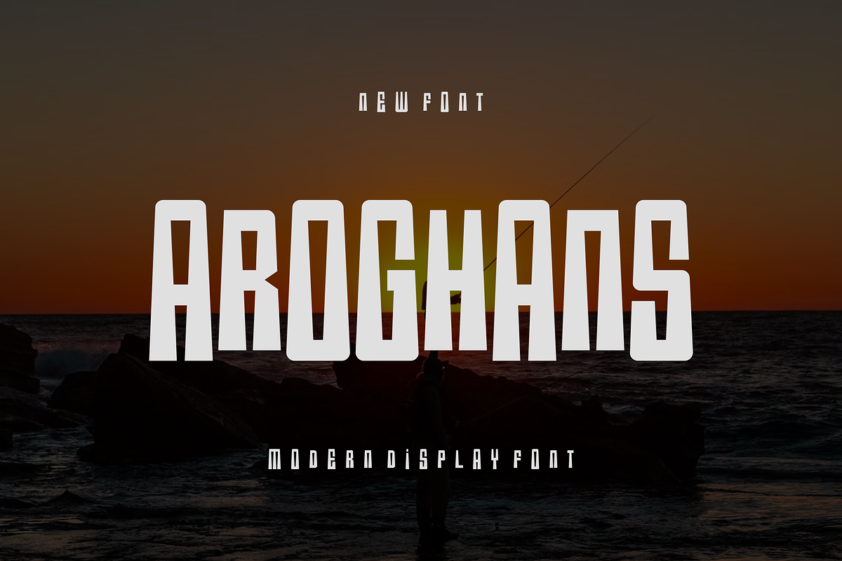 Aroghans Font, a Sans Serif Font by albert_kalingga (Photo 1 of 5)