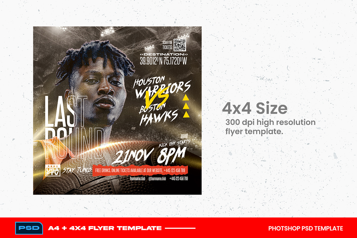 Basketball Flyer Template, a Flyer Template by bunebx (Photo 3 of 5)