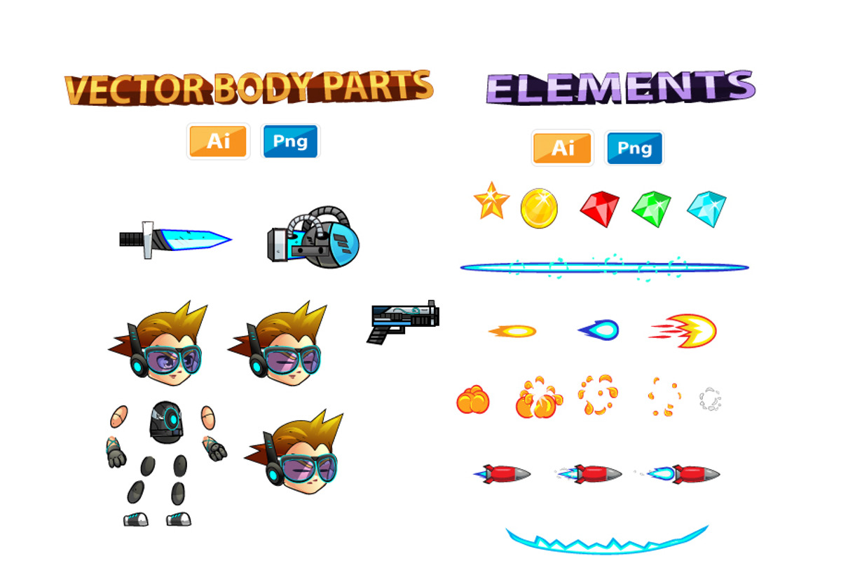Calvin 2D Game Charcter Sprites, an Illustration by DionArtworks (Photo 3 of 3)