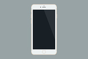 Flat iPhone 6 Mockup, an iPhone Mockup by Mattias (Thumbnail 2 of 4)
