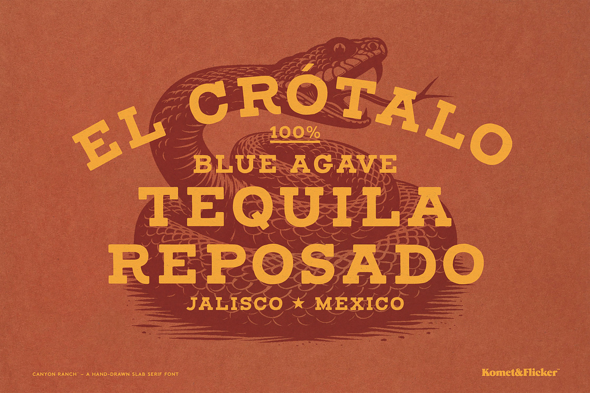 Canyon Ranch - A Hand-Drawn Font, a Slab Serif Font by Komet & Flicker (Photo 13 of 15)