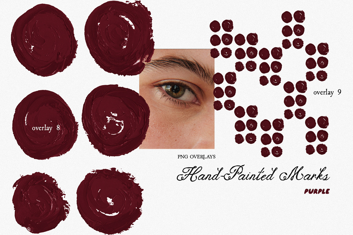 Hand-Painted Oil Paint Overlays, a Texture Graphic by Purple (Photo 8 of 16)