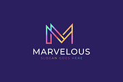 Letter M Logo Marvelous Gradient, a Branding & Logo Template by Signatoro (Thumbnail 1 of 2)