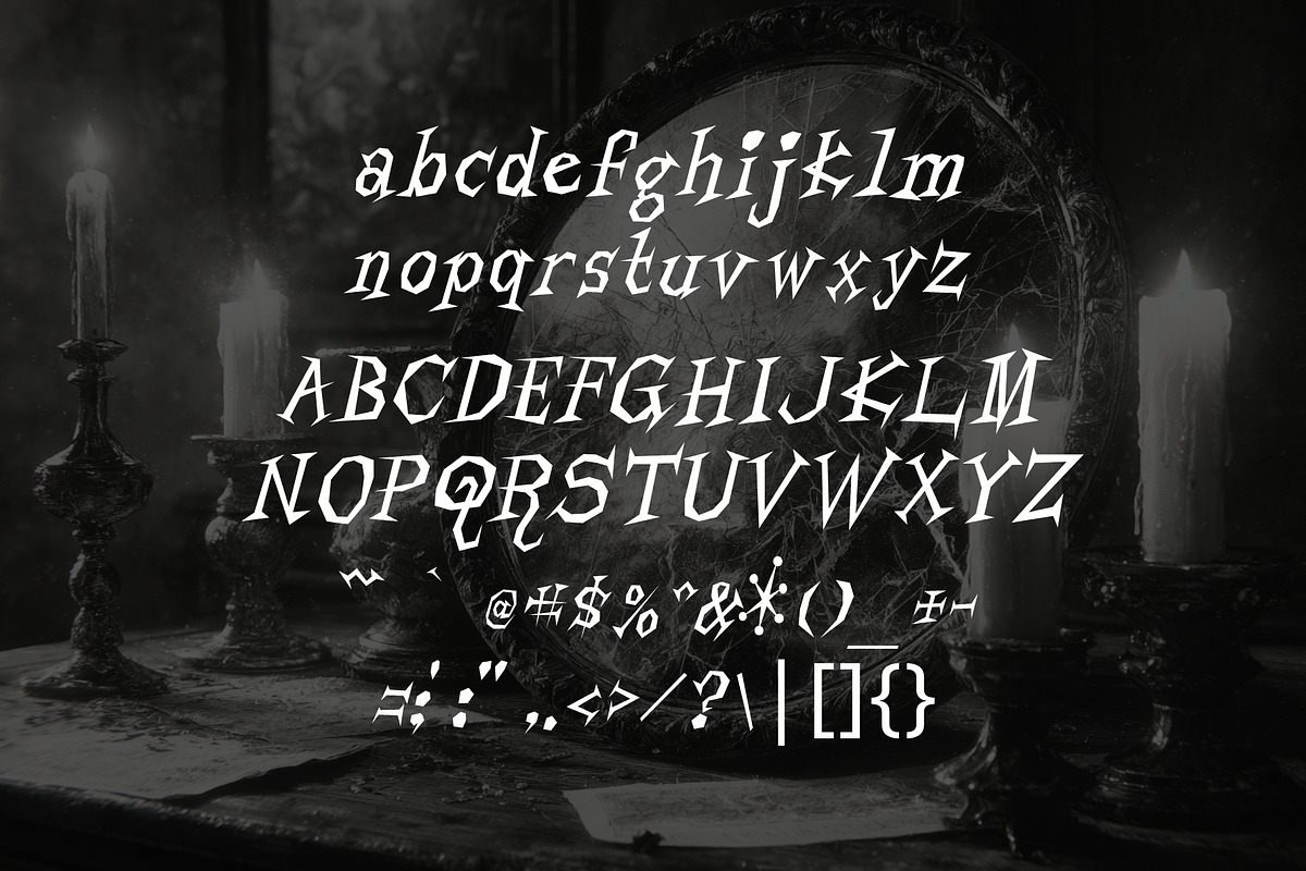 Ashpen - Sharp Halloween Serif, a Serif Font by HipFonts (Photo 4 of 8)