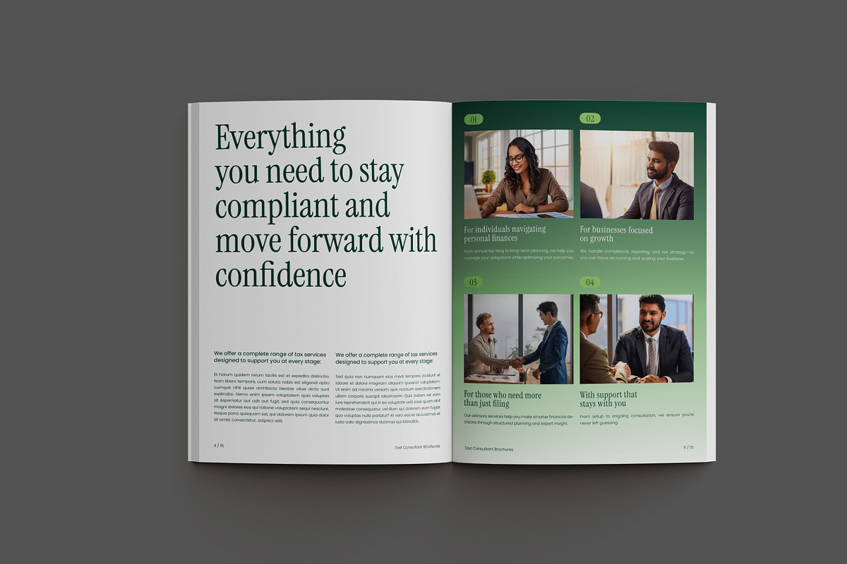 Green Tax Consultant Brochure, a Brochure Template by Neermana (Photo 6 of 9)