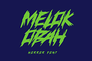 MELOK OBAH - Horror Font, a Handwritten Font by GFRcreative (Thumbnail 1 of 4)