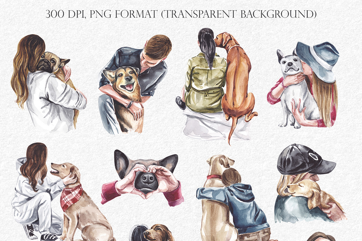 WATERCOLOR FAMILY BUNDLE, a Person Illustration by Elena_Sedova (Photo 7 of 16)