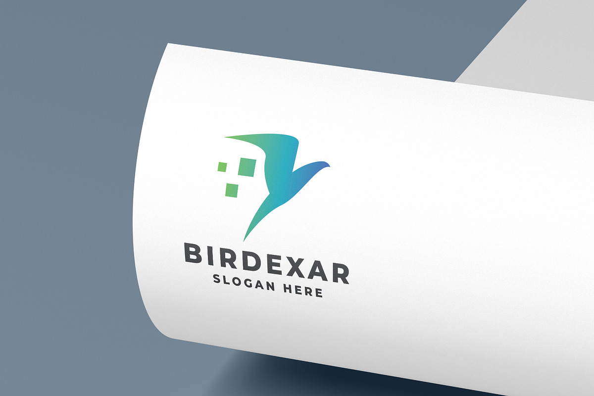 Abstract Digital Bird in Flight Logo, a Branding & Logo Template by Design_Planet (Photo 1 of 3)